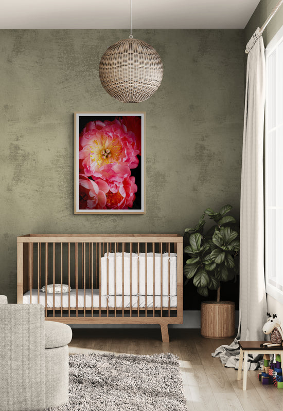 Peony Love Poster Print, Wall Art, Printed on Premium Semi-Glossy Paper Poster