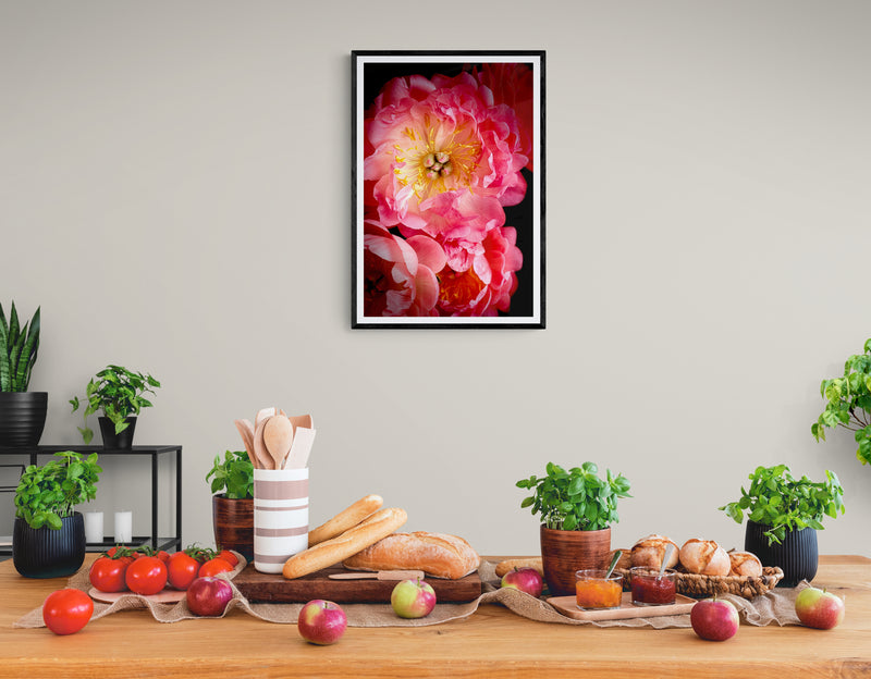 Peony Love Poster Print, Wall Art, Printed on Premium Semi-Glossy Paper Poster