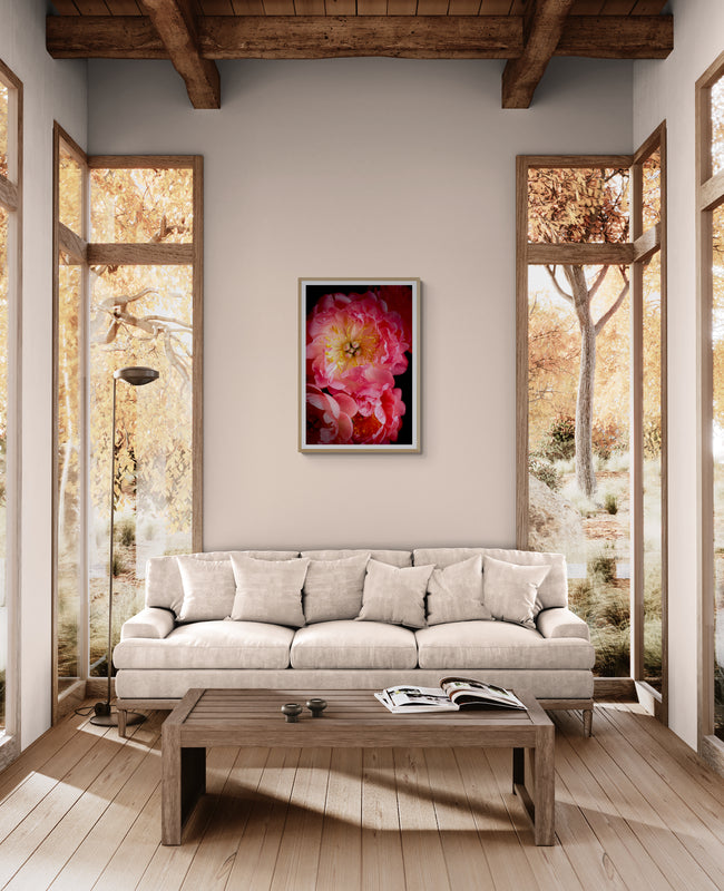 Peony Love Poster Print, Wall Art, Printed on Premium Semi-Glossy Paper Poster