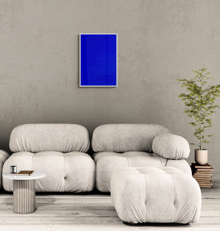 Blue Portal Painting Digital Print, Ultra Matte Klein Blue Printed On Museum-Quality Matte Paper Poster