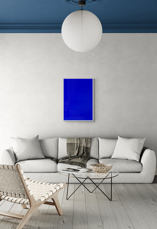 Blue Portal Painting Digital Print, Ultra Matte Klein Blue Printed On Museum-Quality Matte Paper Poster